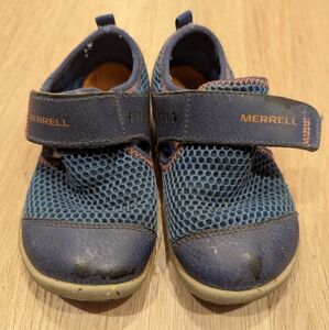 Merrell BareSteps H20 Sneakers Blue And Orange Water Shoe Size 8.5